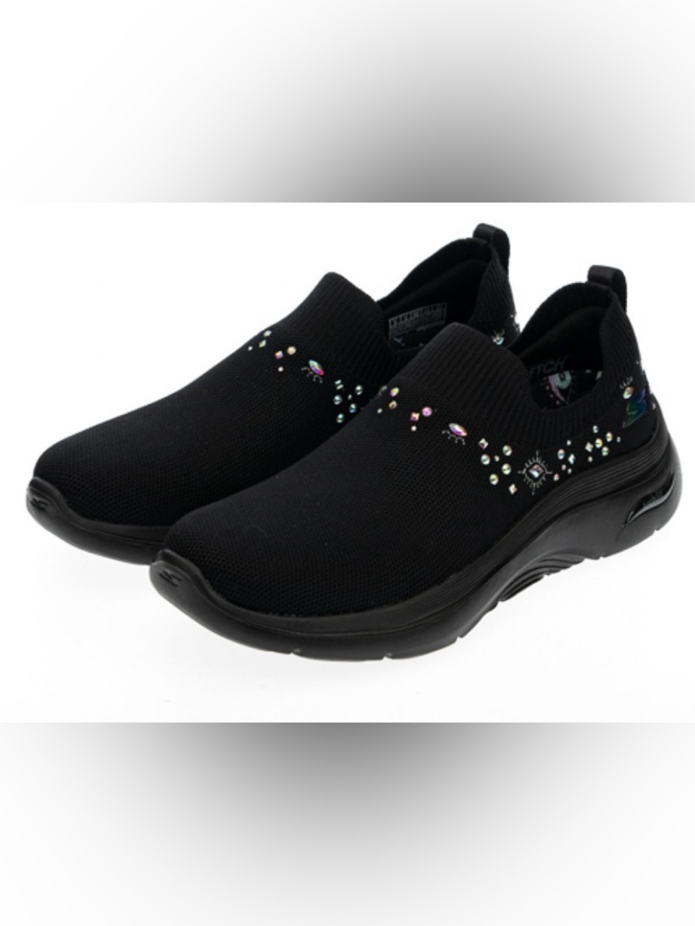 Slip-On Skechers
GO WALK Arch Fit 2.0 - Sofia Crystal Accents - Black NWOT 9